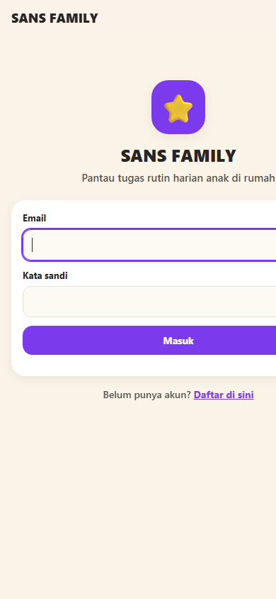 Halaman masuk