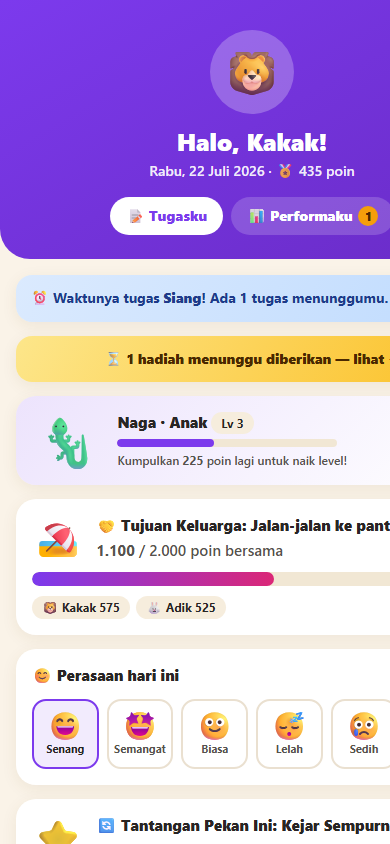 Halaman tugasku mode anak